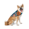 Pet Bandana in choice of 8 color combos 7 in paw print scatter pattern 1 in plaid Made of soft-spun polyester product 2